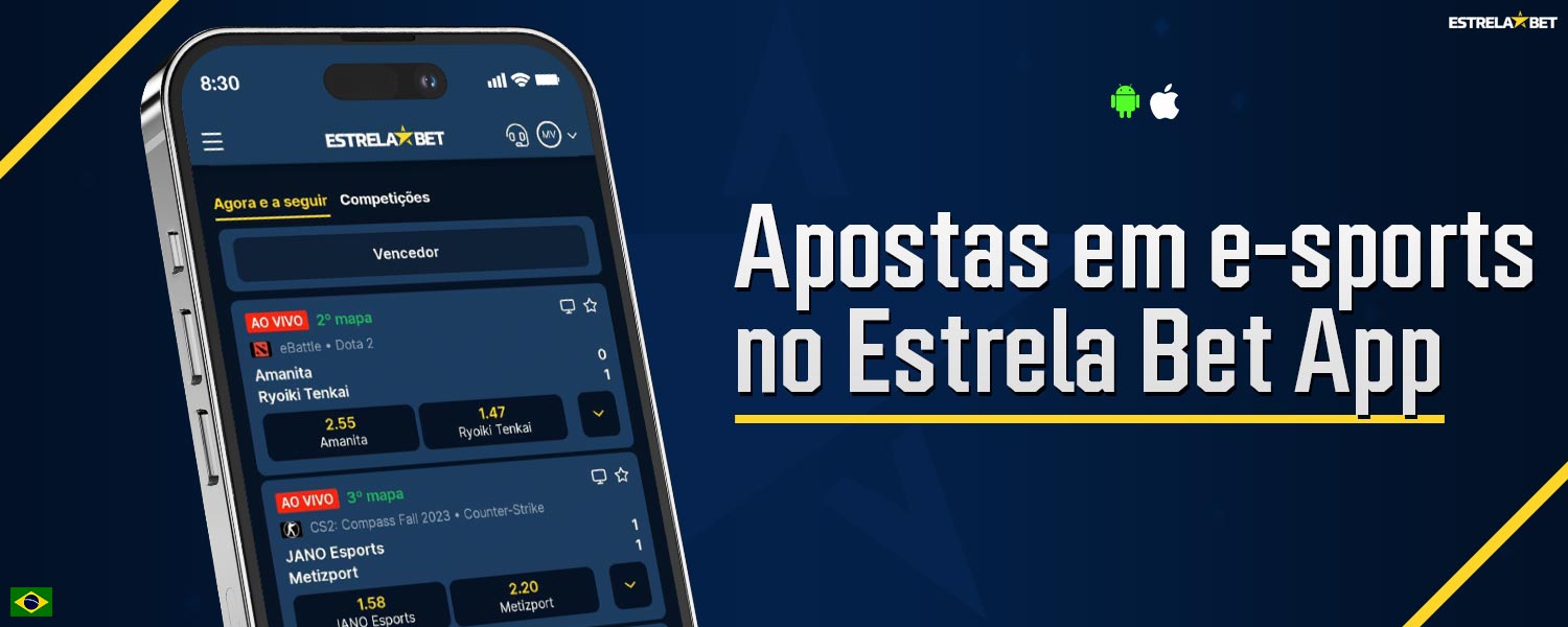 Análise detalhada das disciplinas de eSports disponíveis para apostas no aplicativo móvel Estrela Bet.