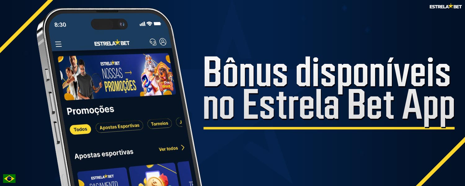 Análise dos bônus disponíveis no aplicativo móvel Estrela Bet para jogadores do Brasil.
