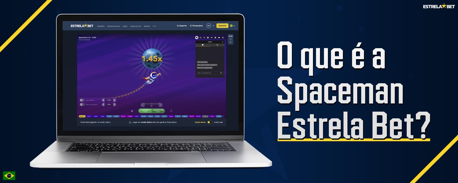 Revisão detalhada do jogo Spaceman, disponível na plataforma Estrela Bet.